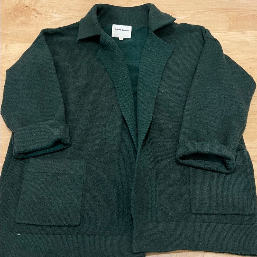 Thread & Supply Forest Green Knit Top